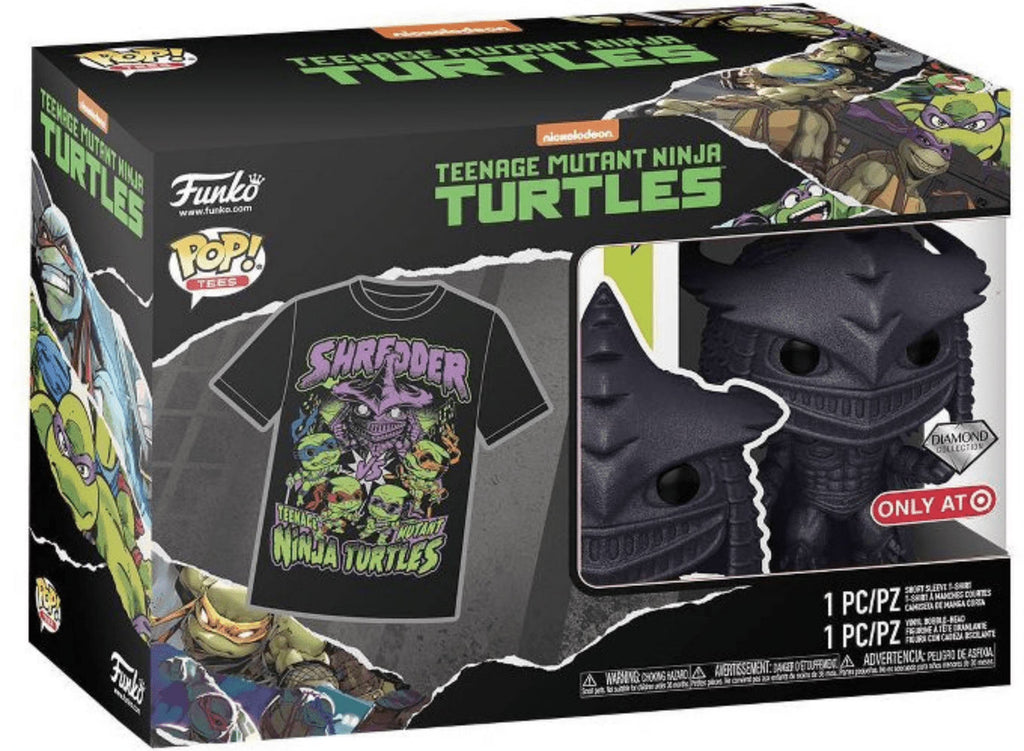 Funko POP! and Tee Teenage Mutant Ninja Turtles Shredder with Size Extra Large XL T-Shirt Collectors Box F621