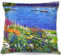 Sailboat Bay Garden Throw Pillows U7158