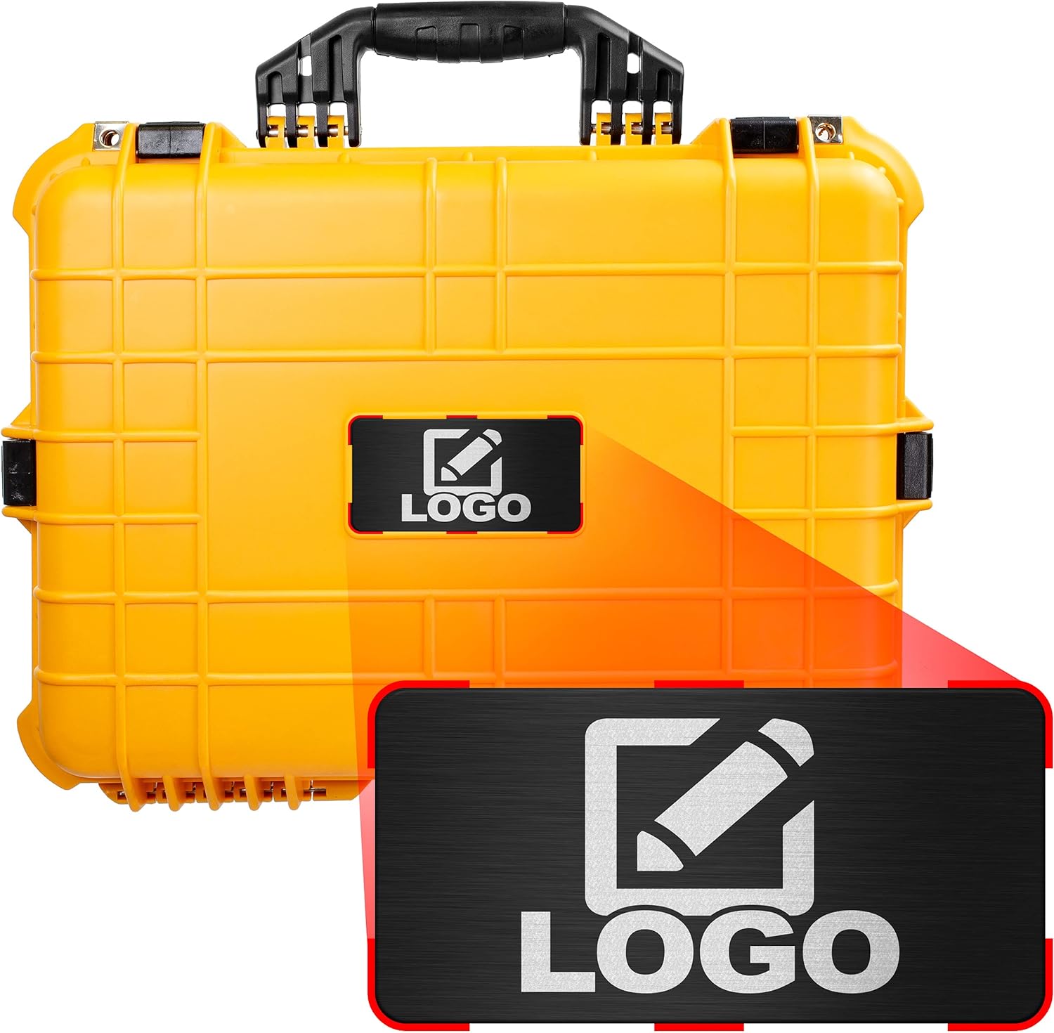 White 20 Inch Waterproof Shockproof Camera Case with Foam J606435
