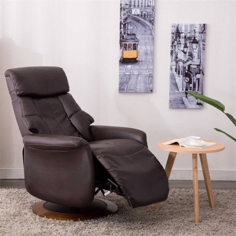 Espresso Air Leather Recliner P701006