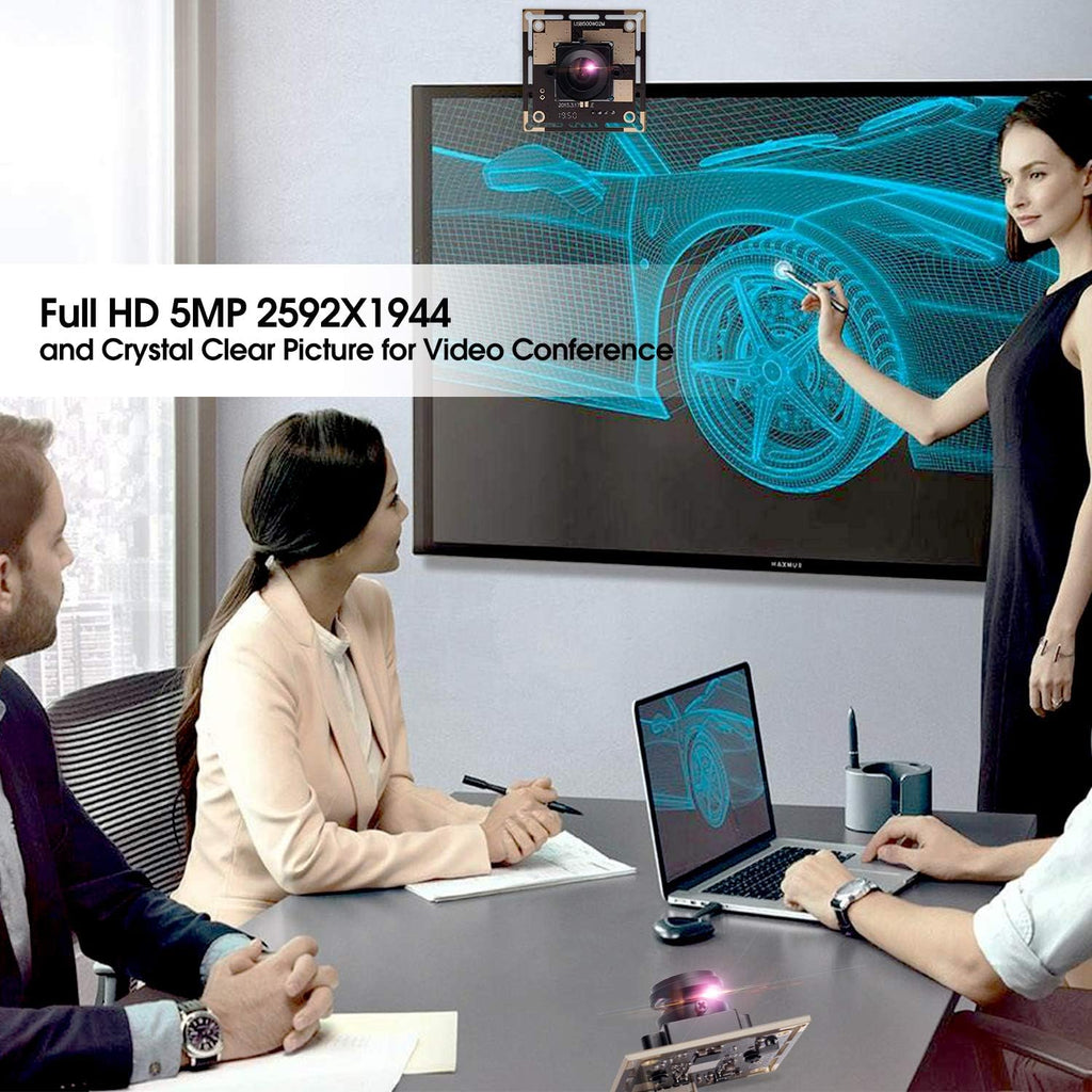 5 Megapixel USB Camera Module with 170 Degree Fisheye Lens Wide Angle HD Webcamera M5949