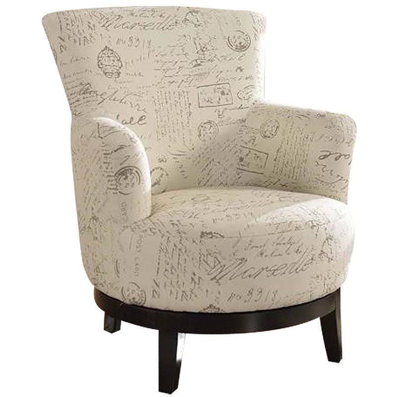 Swivel Accent Chair Graffiti Pattern T556645