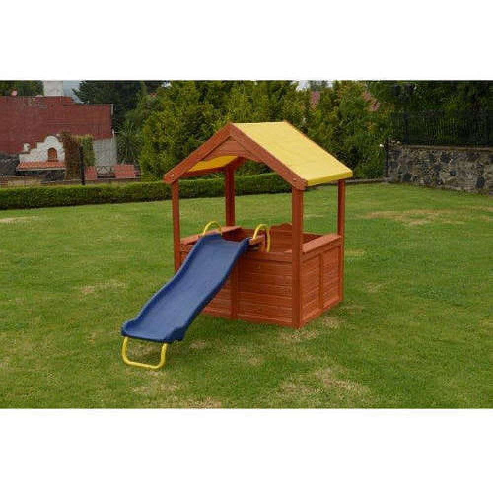 Wood Playhouse with Slide C671380