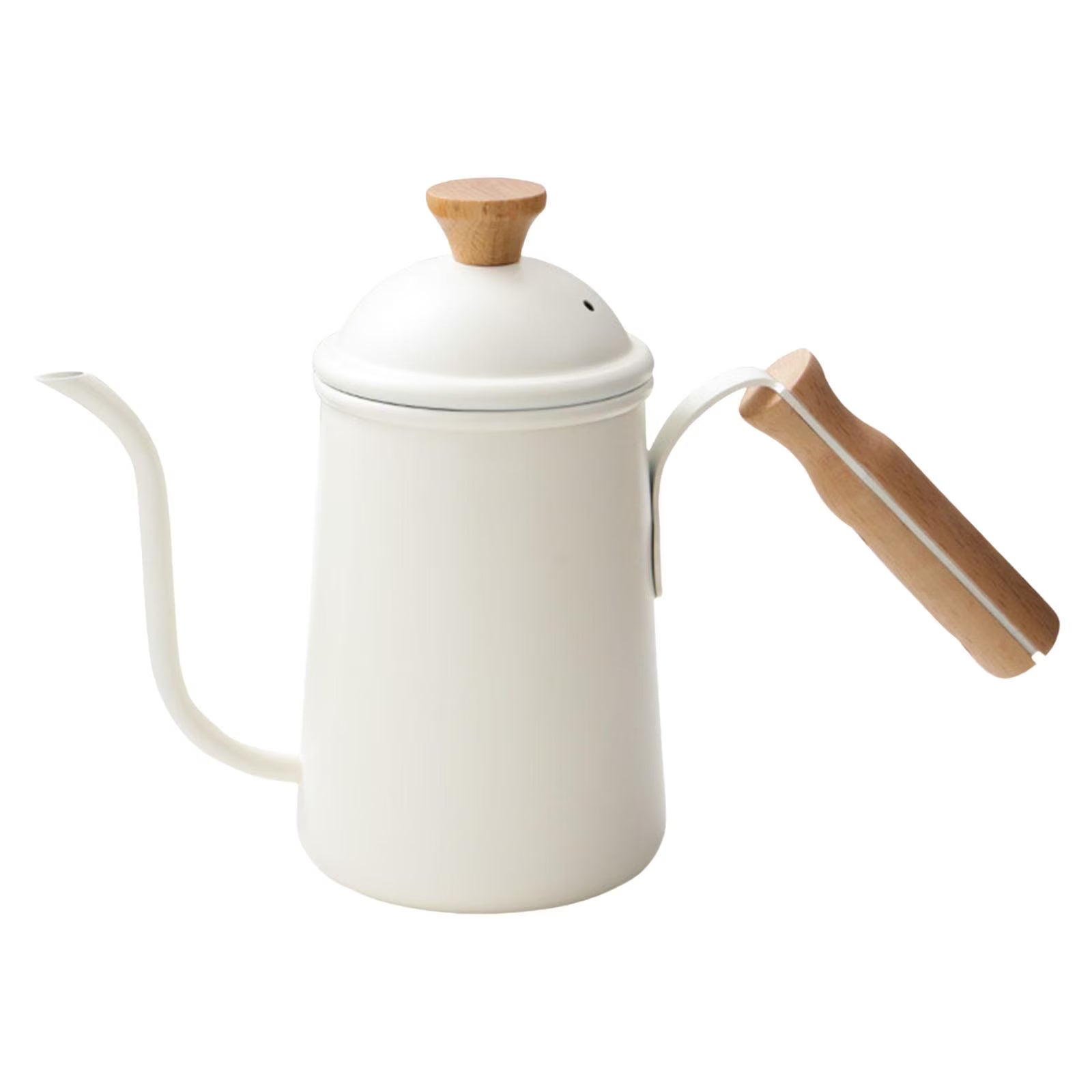 Beige Stainless Steel Gooseneck Coffee Kettle I21169