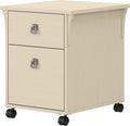 Antique White 2 Drawer Mobile File Cabinet X13447