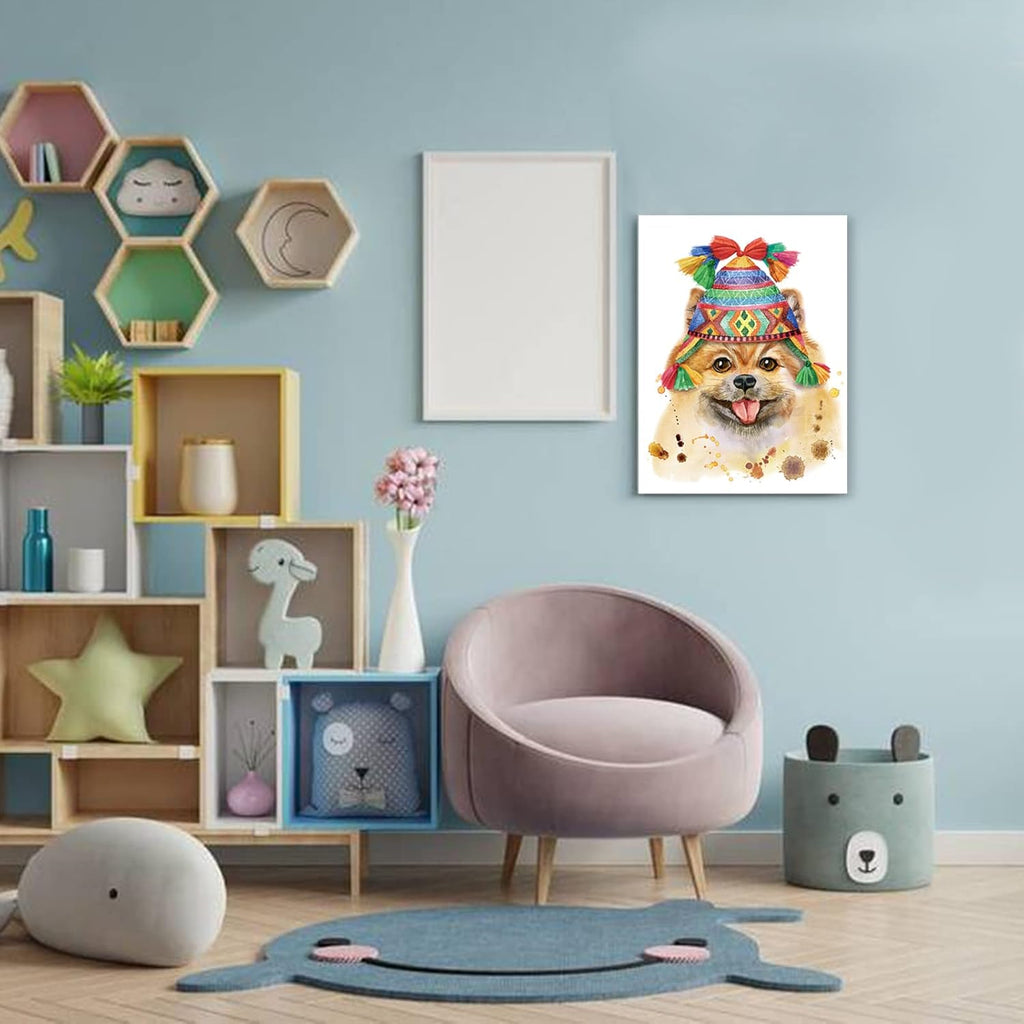 Cute Dog Canvas Wall Artwork 12*16inch K135