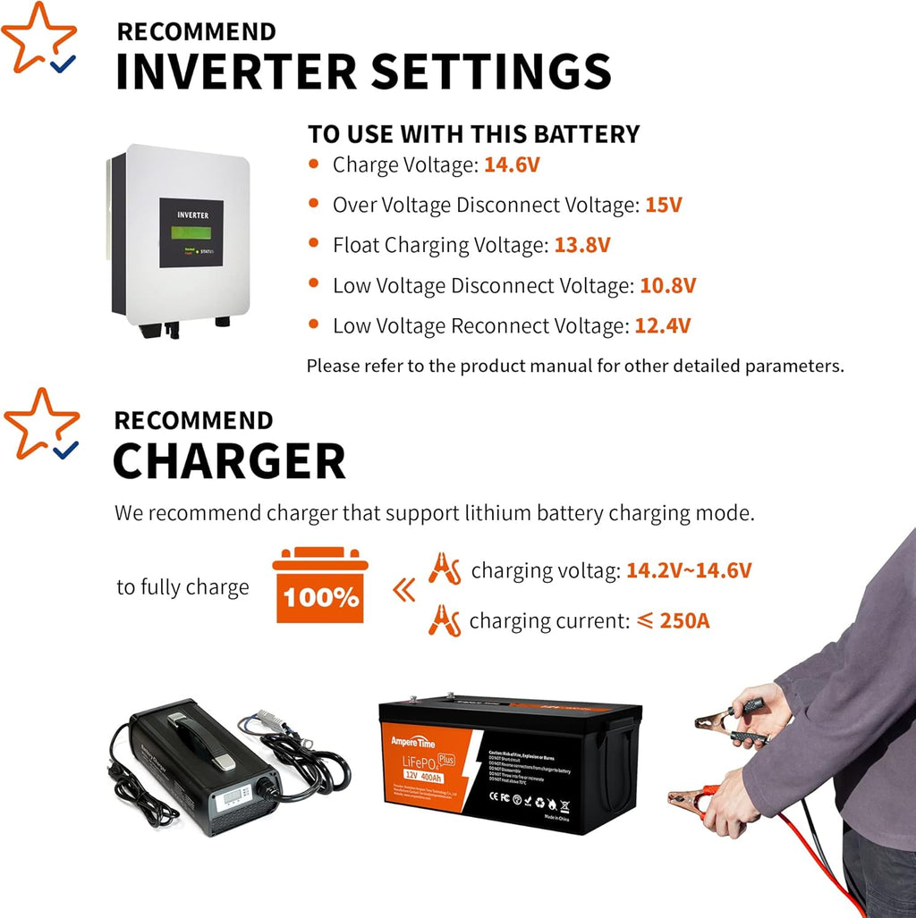 12V 400Ah Deep Cycle LiFePO4 Battery Pack with Built-in 250A BMS E15091