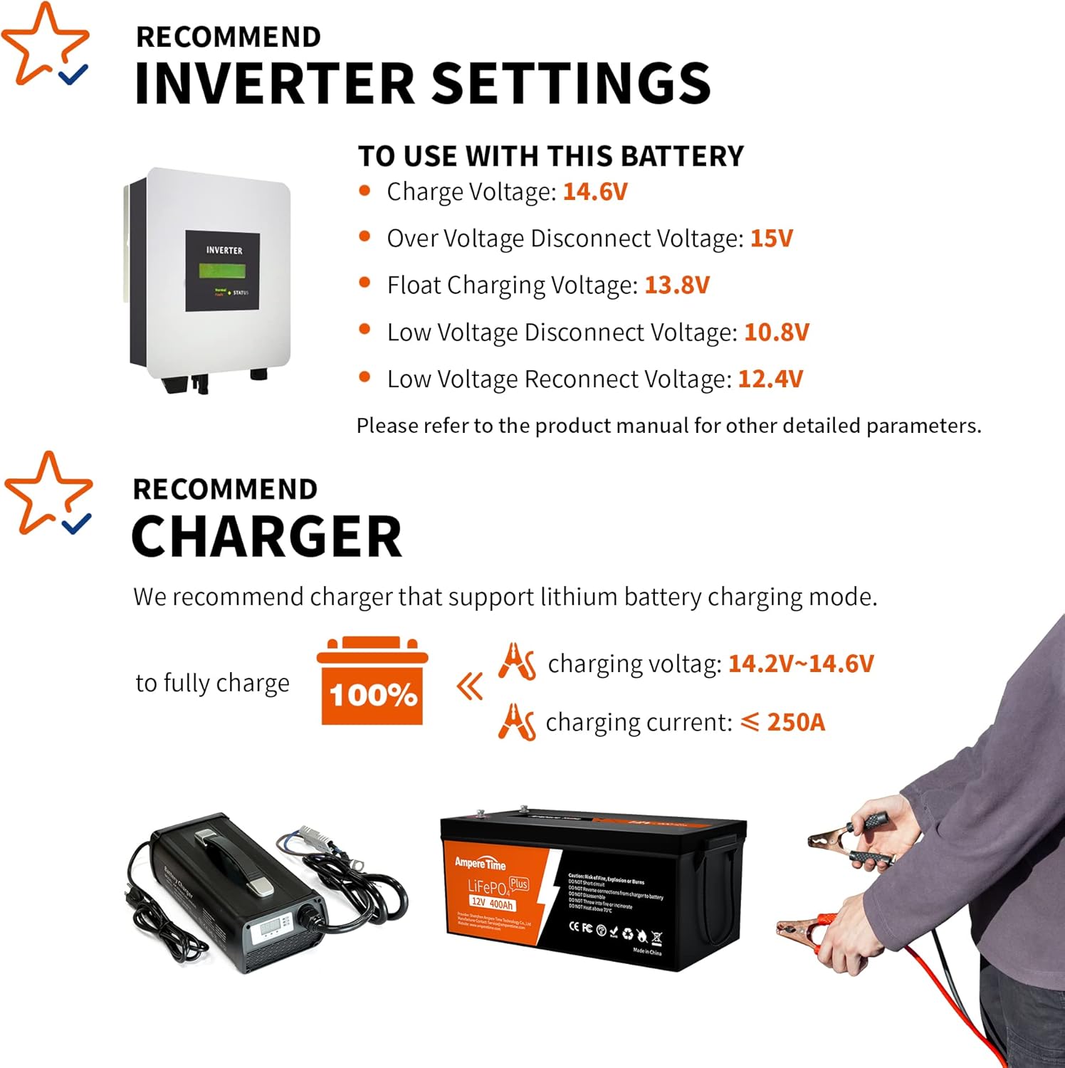 12V 400Ah Deep Cycle LiFePO4 Battery Pack with Built-in 250A BMS E15091