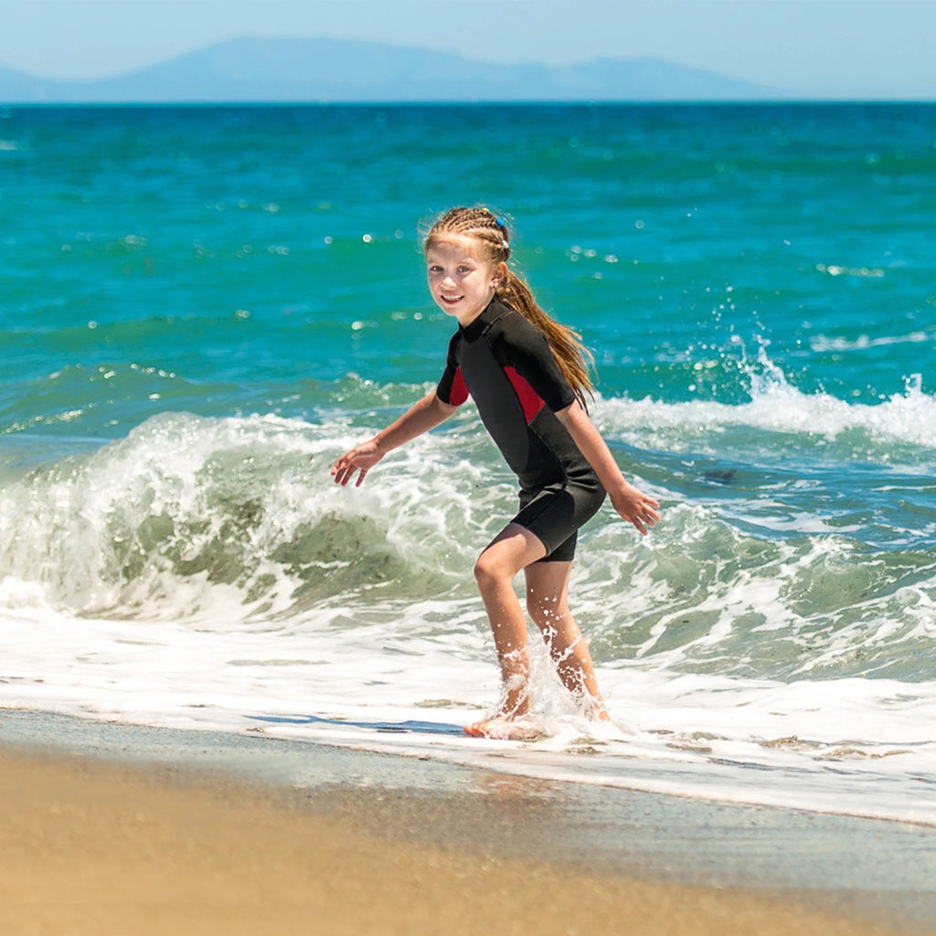 Kids 3mm Neoprene Shorty Wet Suit Back Zip R1684