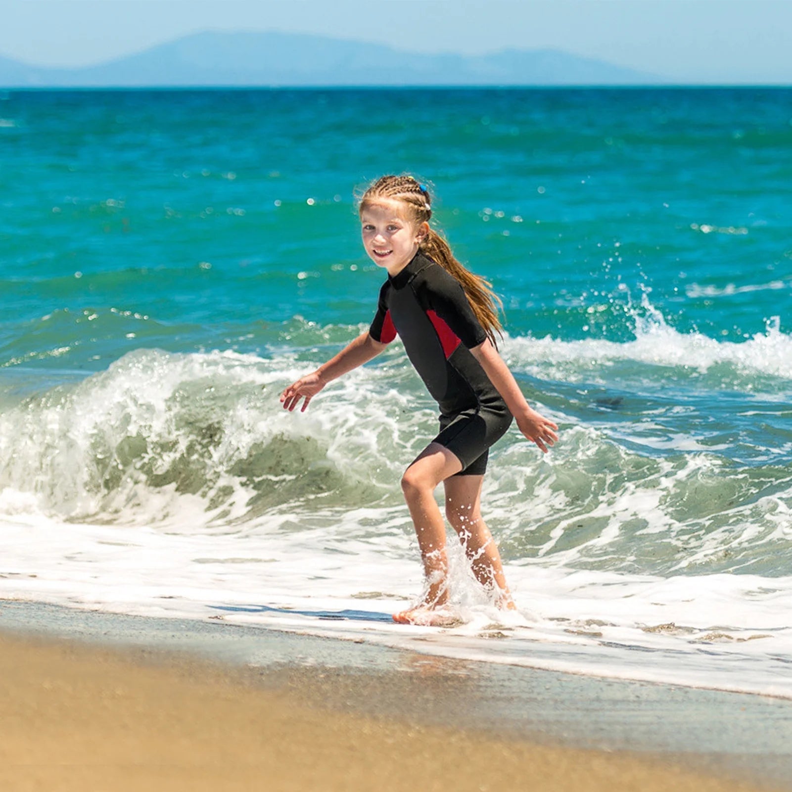 Kids 3mm Neoprene Shorty Wet Suit Back Zip R1684
