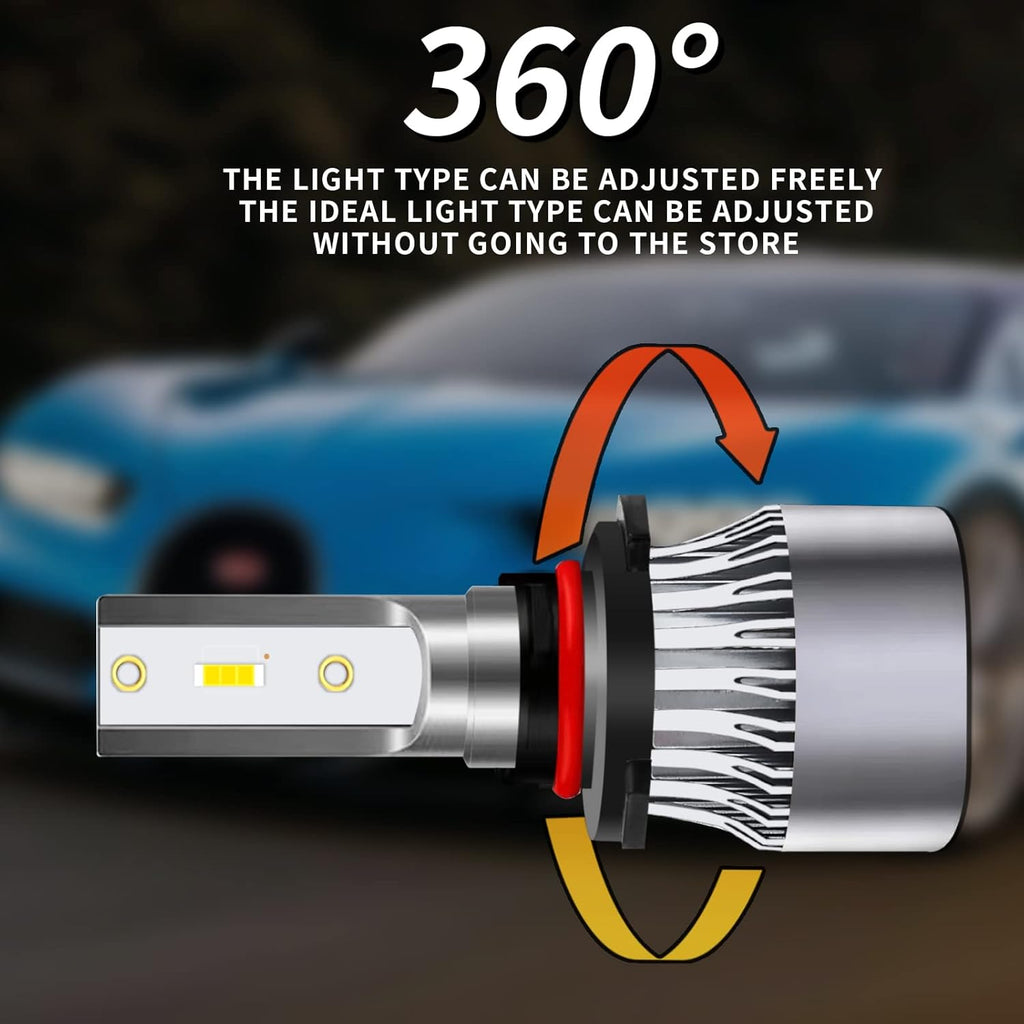 LED Headlight Bulbs Combo 240W 30000LM 6500K Cool White, Pack of 4 Pack of 2 S842