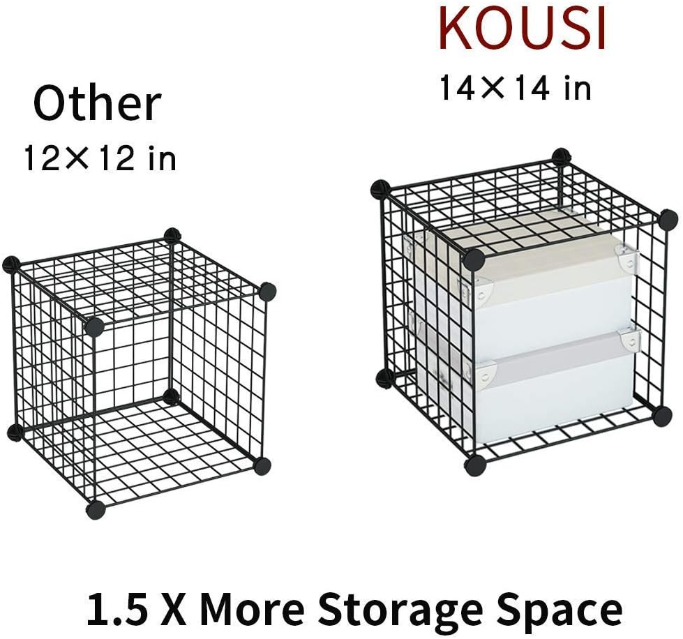 14x14 Wire Cube Storage, 25-Cube Modular Shelving Unit C877765