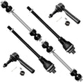 6pcs Suspension Kit 2 Outer 2 Inner Tie Rod Ends 2 Stabilizer Sway Bar B7751