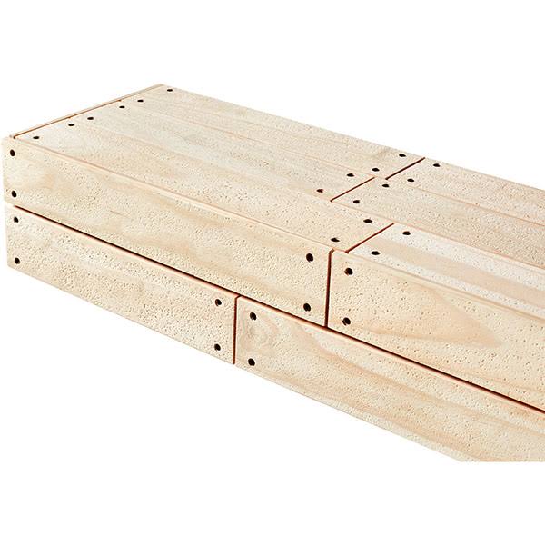 Unfinished Shiplap Mantel Shelf D145