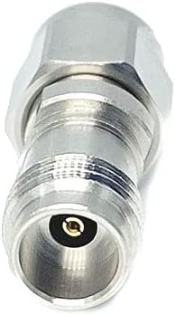 2.4 mm Female to 2.92 mm Male Microwave Adapter, DC to 40 GHz, 50 Ohm, Stainless Steel Body, Pack of 2 U730871