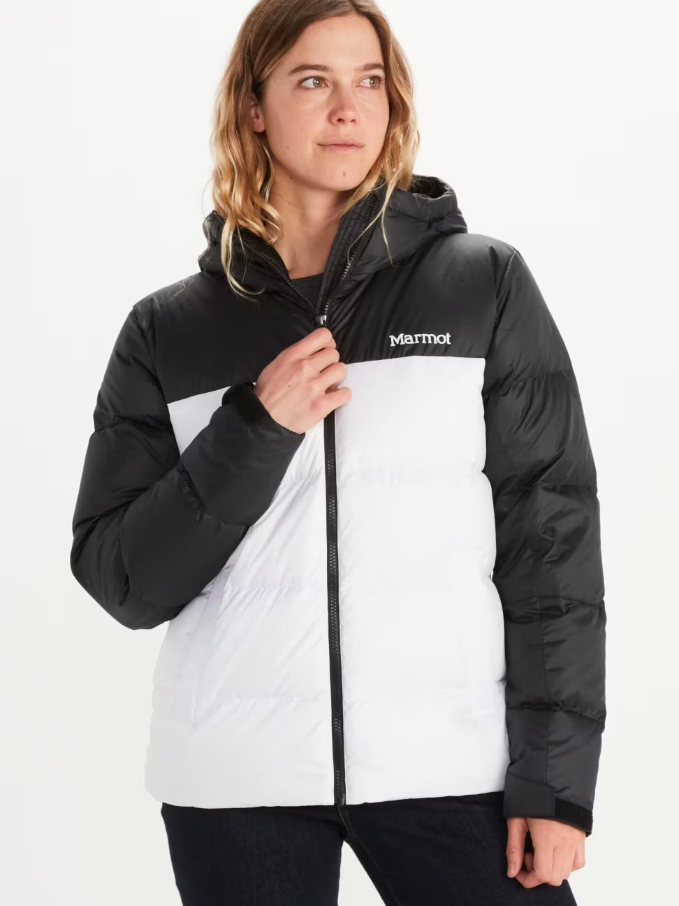 White Black Guides Down Hoody Y3013