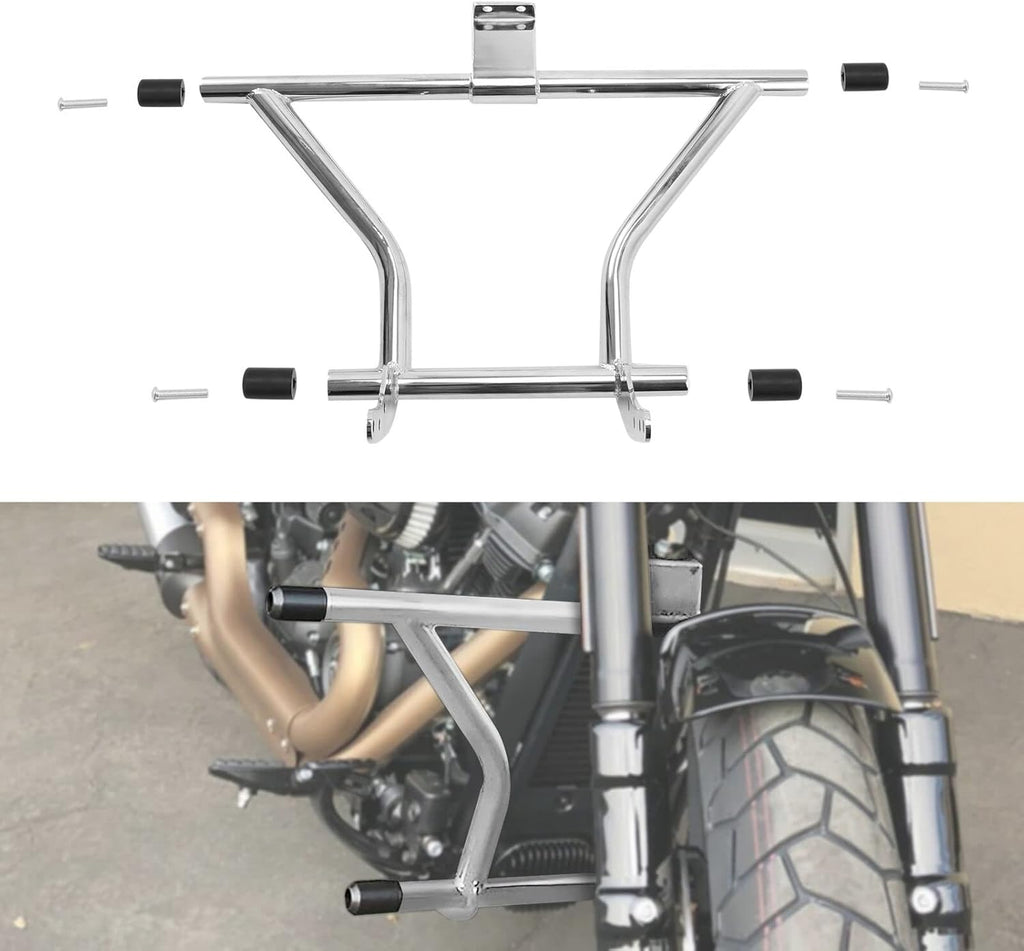 1 1/4" Chrome Iron Engine Guard M384