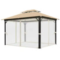 10x12 Gazebo Replacement Canopy Top Cover V2681