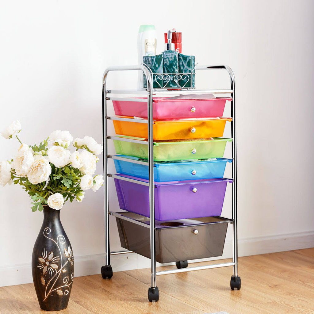 6 Drawer Rolling Storage Cart I264