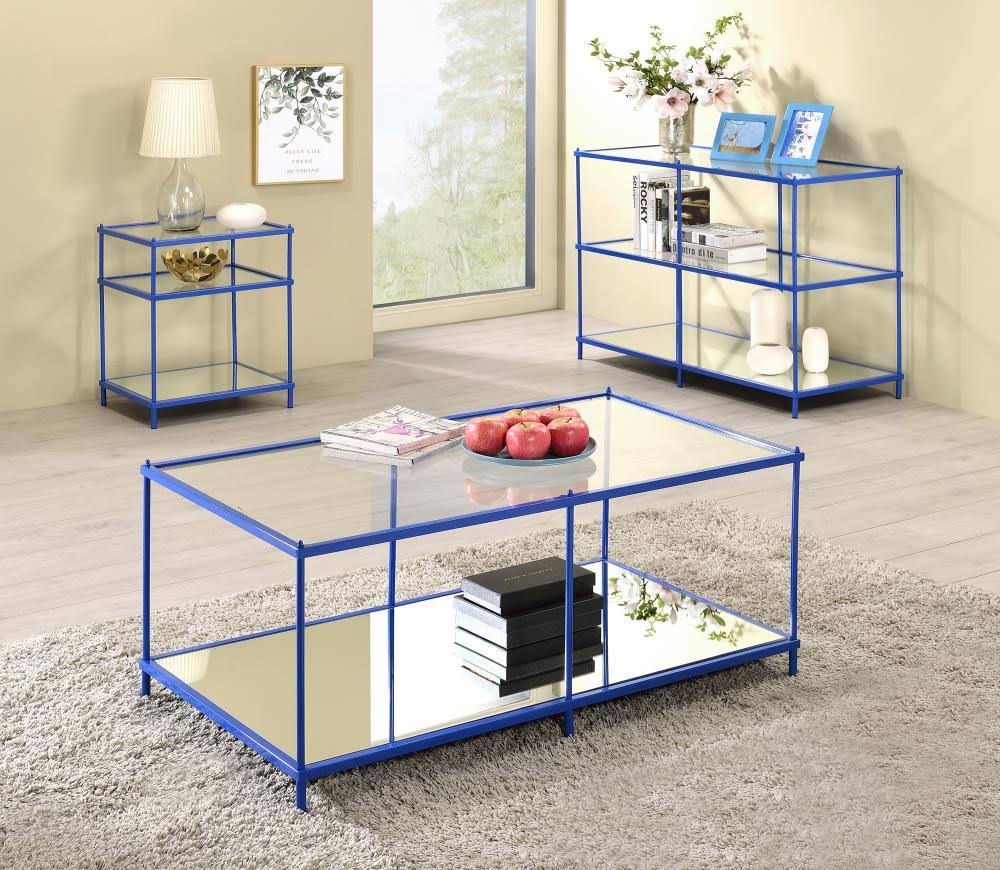 Blue Storage Console Table H953