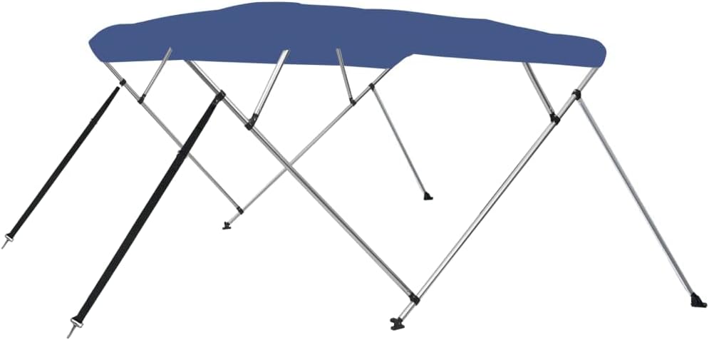 4 Bow Bimini Top Blue Canvas Boat Canopy X761634