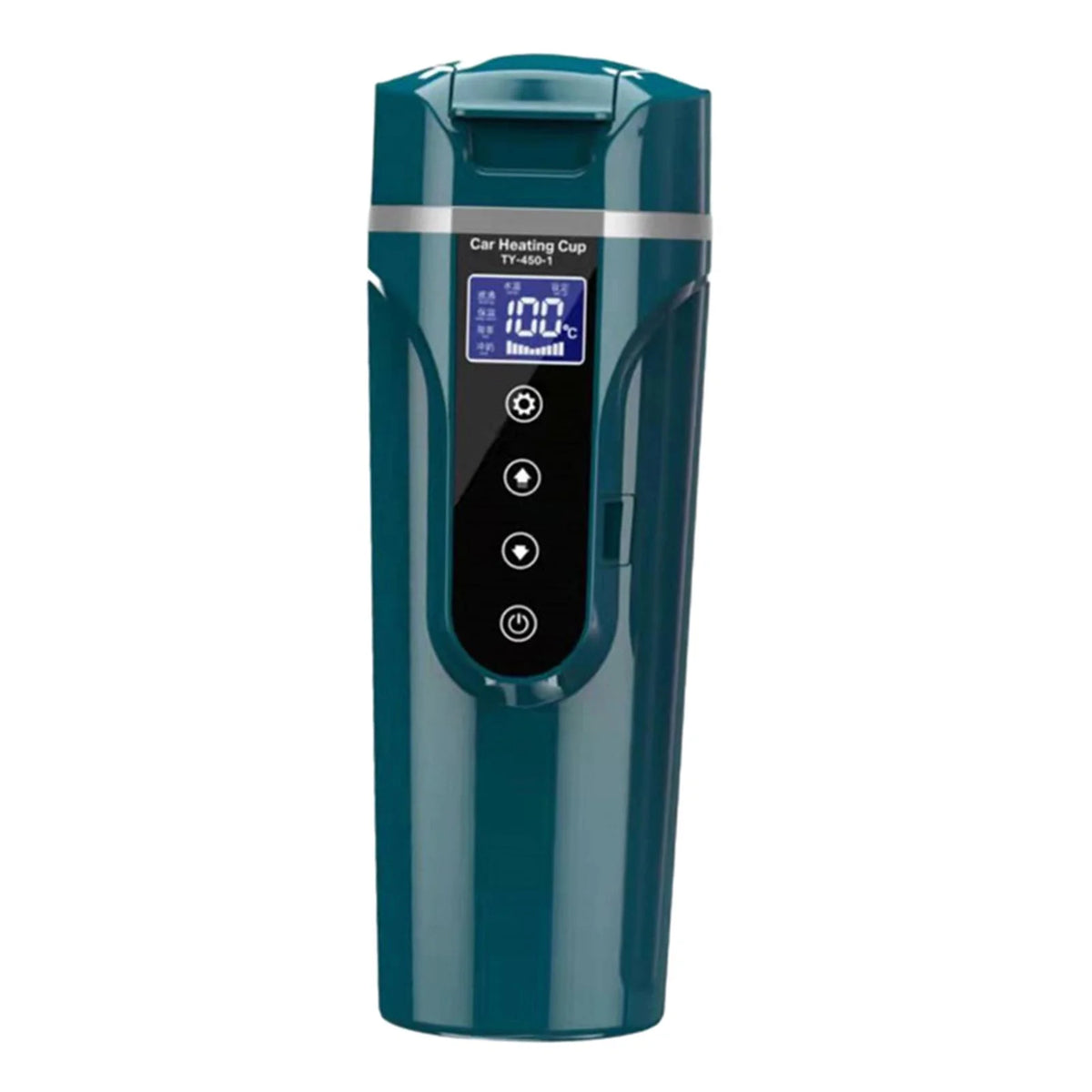 450ml 24V/12V Electric Travel Kettle Thermal Insulation Portable Cup Dark Green I407