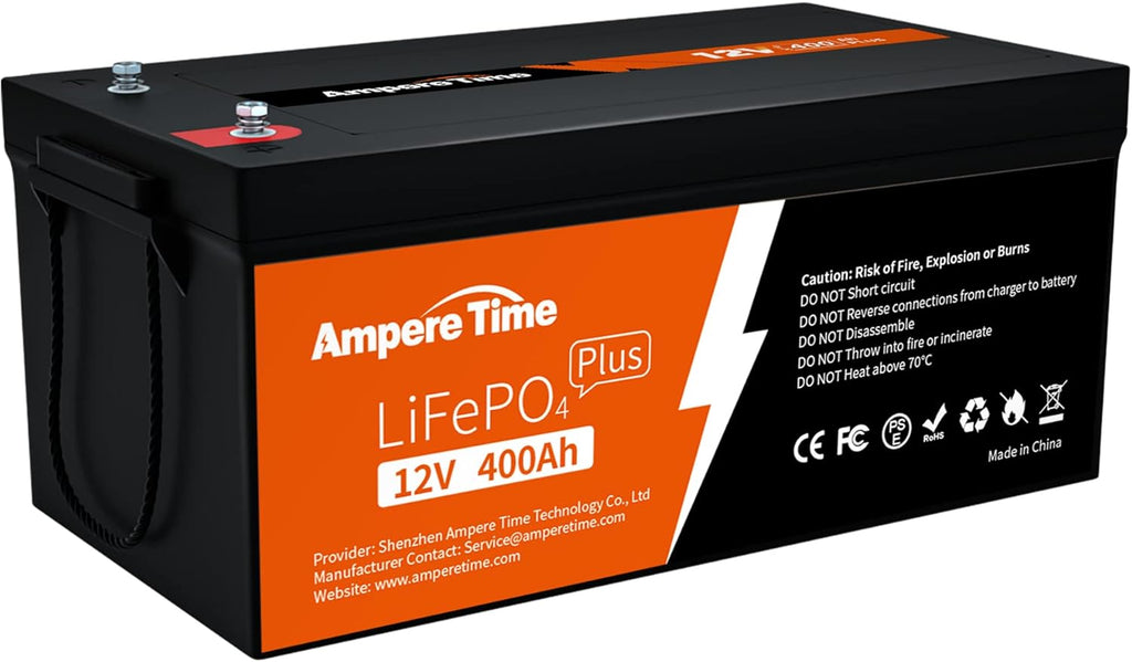 12V 400Ah Deep Cycle LiFePO4 Battery Pack with Built-in 250A BMS E15091