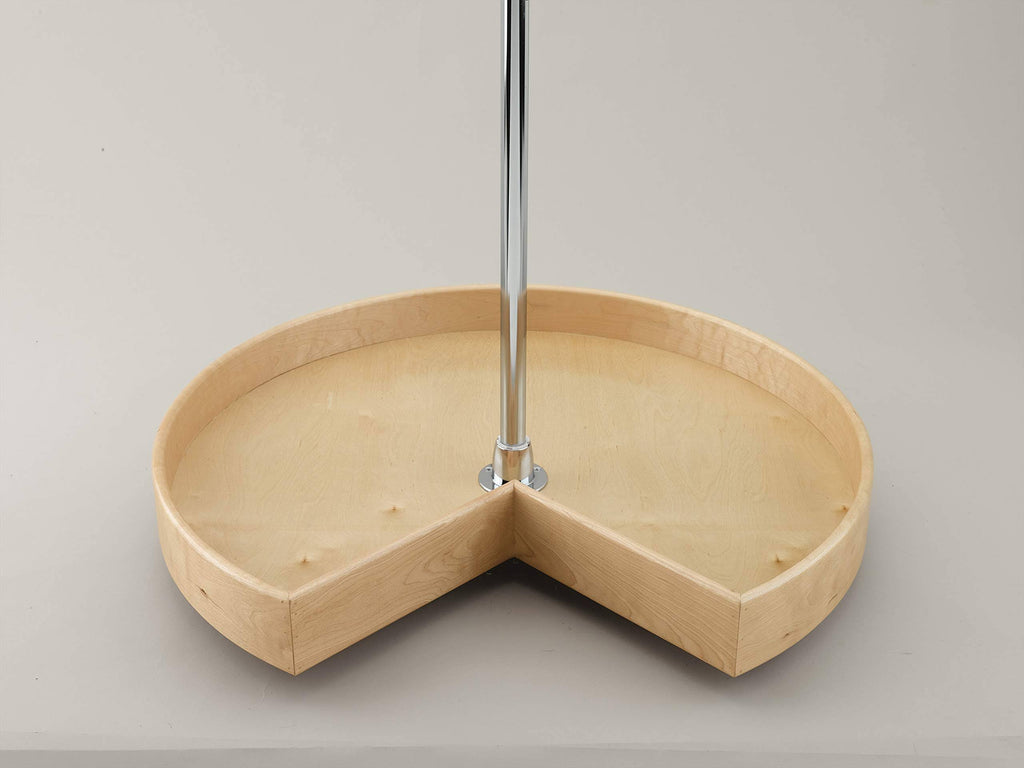 32x22 Natural Wood Kidney Lazy Susan M7018