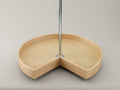 32x22 Natural Wood Kidney Lazy Susan M7018