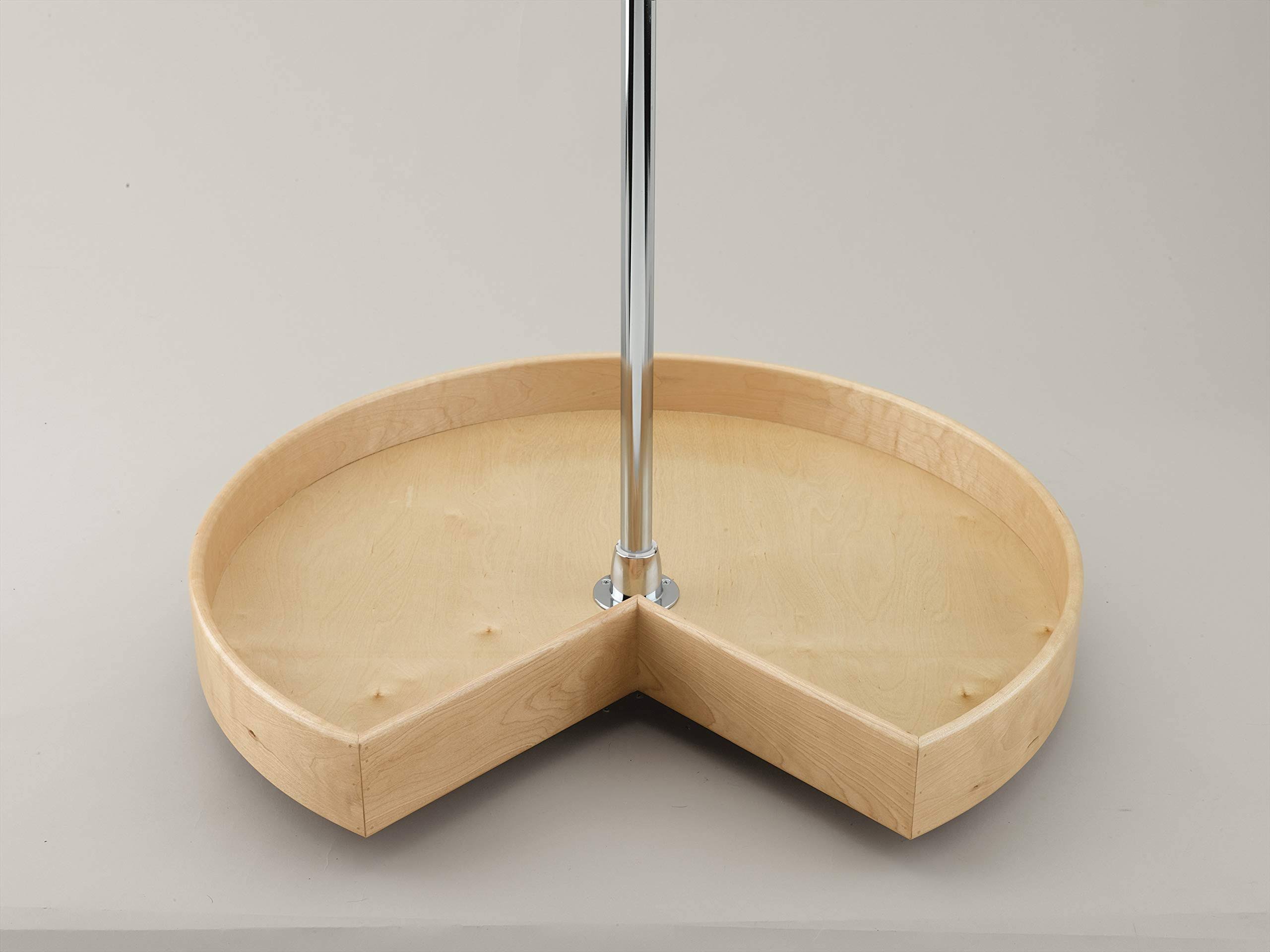32x22 Natural Wood Kidney Lazy Susan M7018