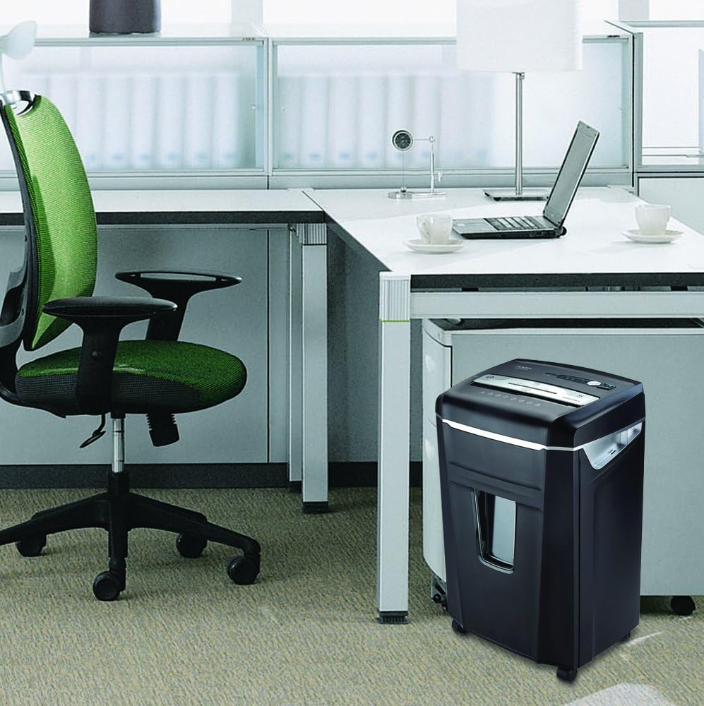 14-Sheet Crosscut Paper Shredder with Pull-Out Wastebasket P515