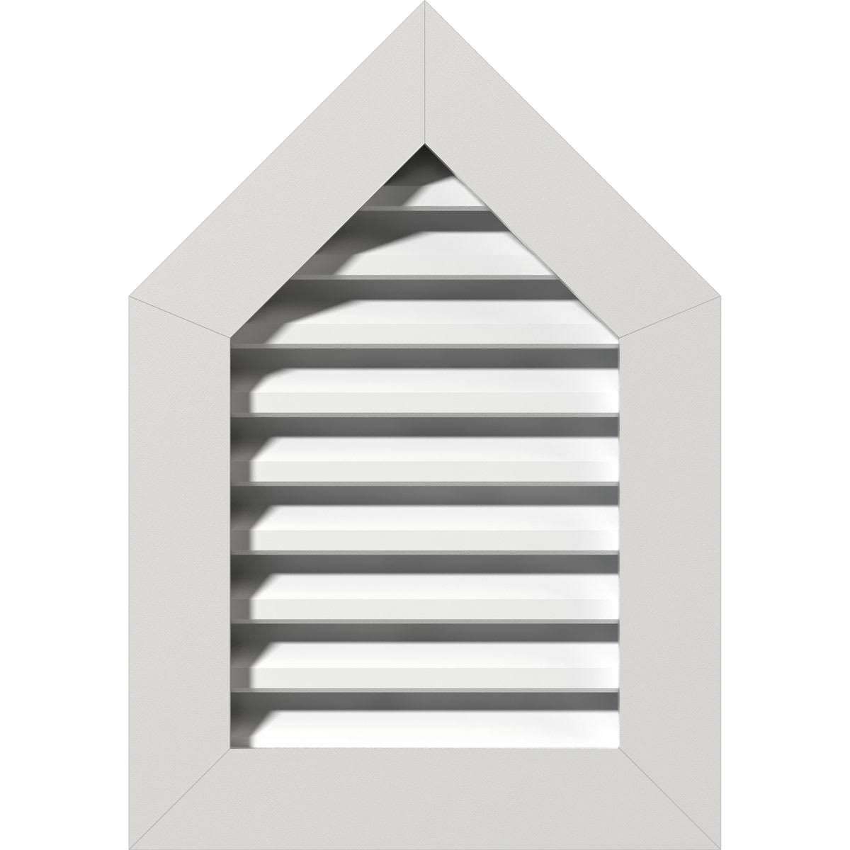 Peaked Top Gable Vent, PVC, 12/12 Pitch K382