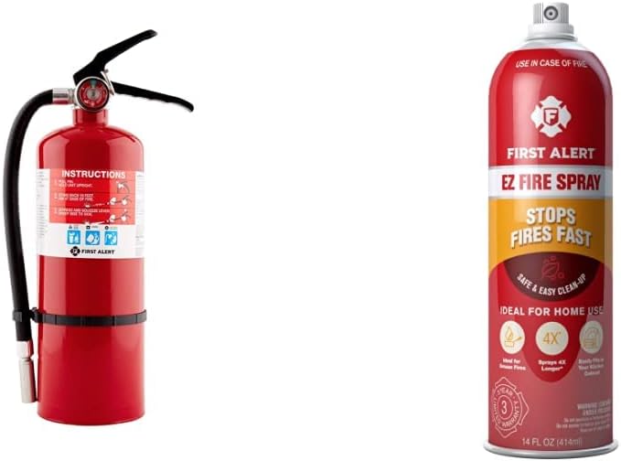 Rechargeable Fire Extinguisher UL rated 2-A:10-B:C Red Pack of 2 F3517