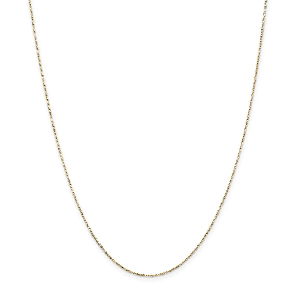 14k Yellow Gold Taurus Zodiac Diamond Cut Necklace - 16 Inch G135233
