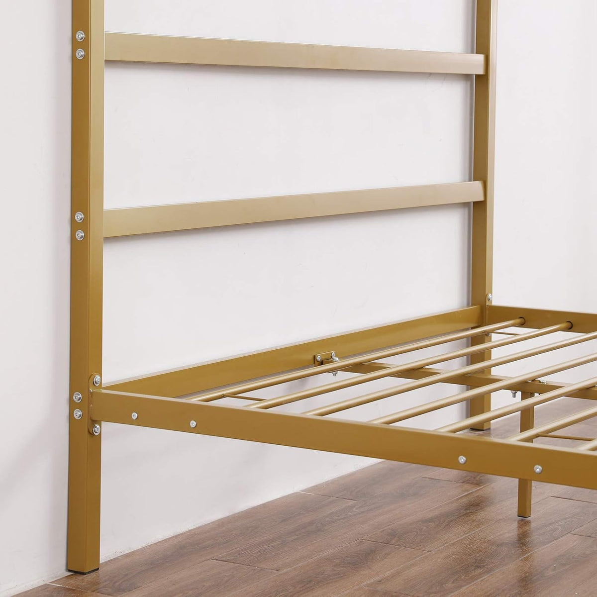 Gold Full Size Canopy Bed Frame M975