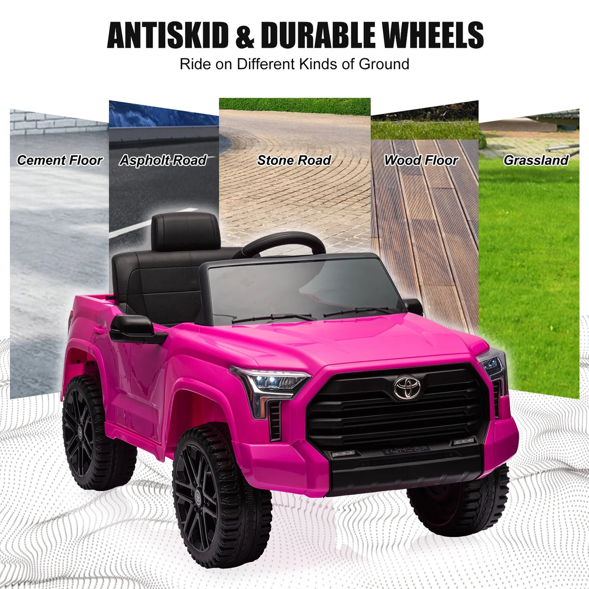 Rose Red Battery Powered Ride On Car with Parent Remote Control E781