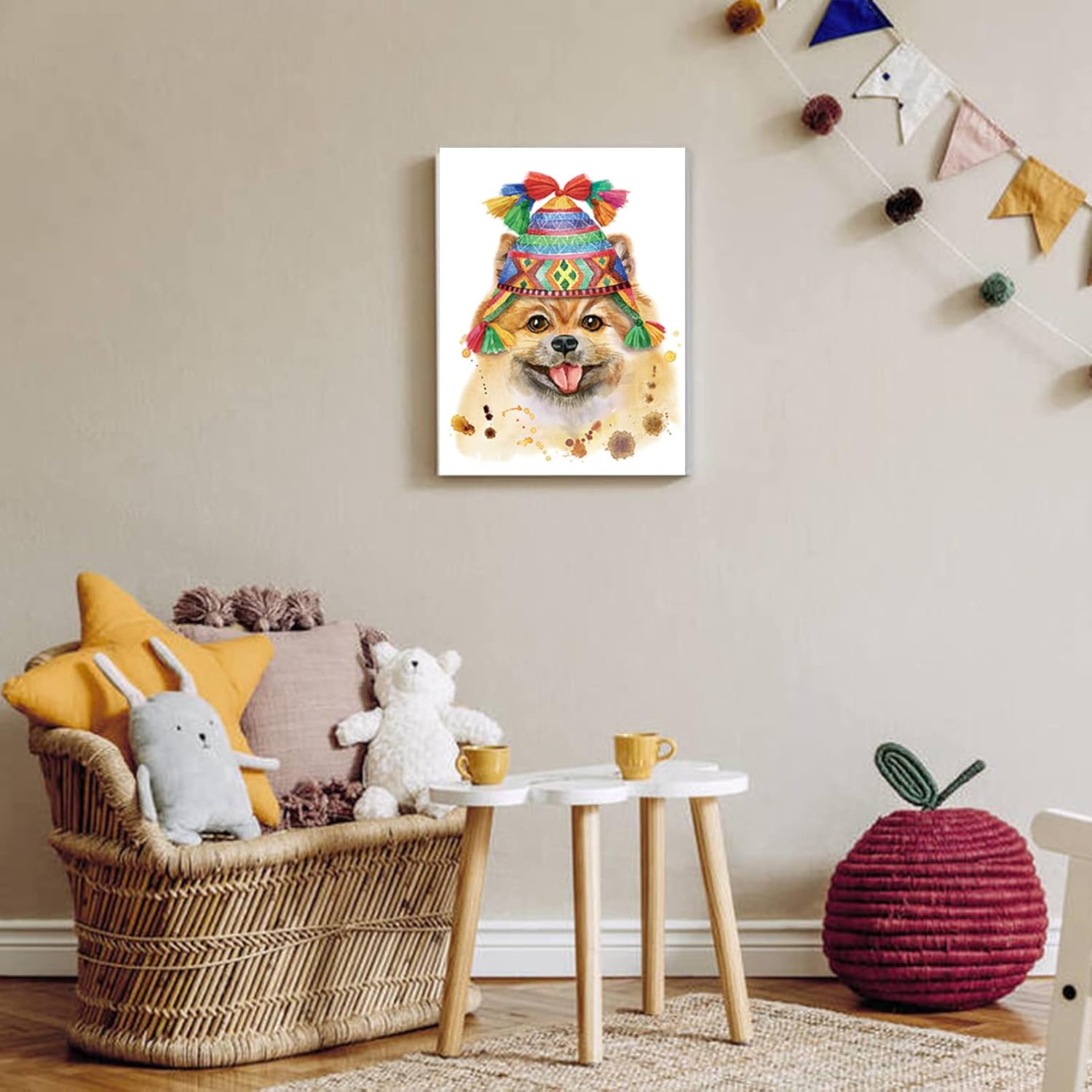 Cute Dog Canvas Wall Artwork 12*16inch K135