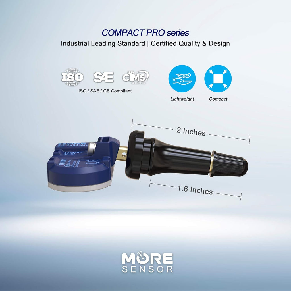 TPMS Tire Pressure Sensor 4-Pack with Rubber Valve Stem U927404