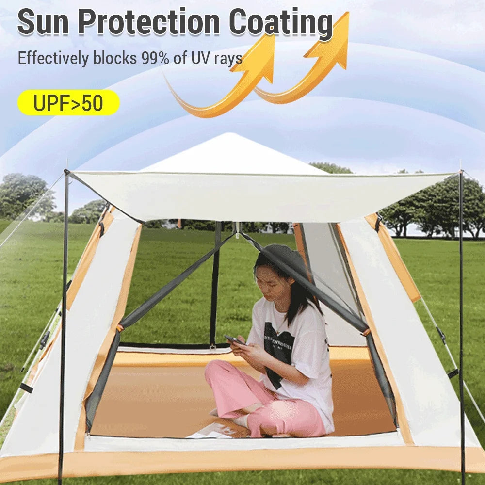 Pop Camping Tent Waterproof for 3 5 People O200412