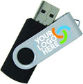 Blue Body/Silver Clip 500 Pack Custom USB Flash Drives G89608