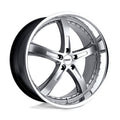 20x8.5 5x120 +35mm Hyper Silver Wheel Rim G6913