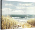 Abstract Beach Painting Wall Art Seashore Artwork Hand Painted Coastal Picture on Canvas B217974