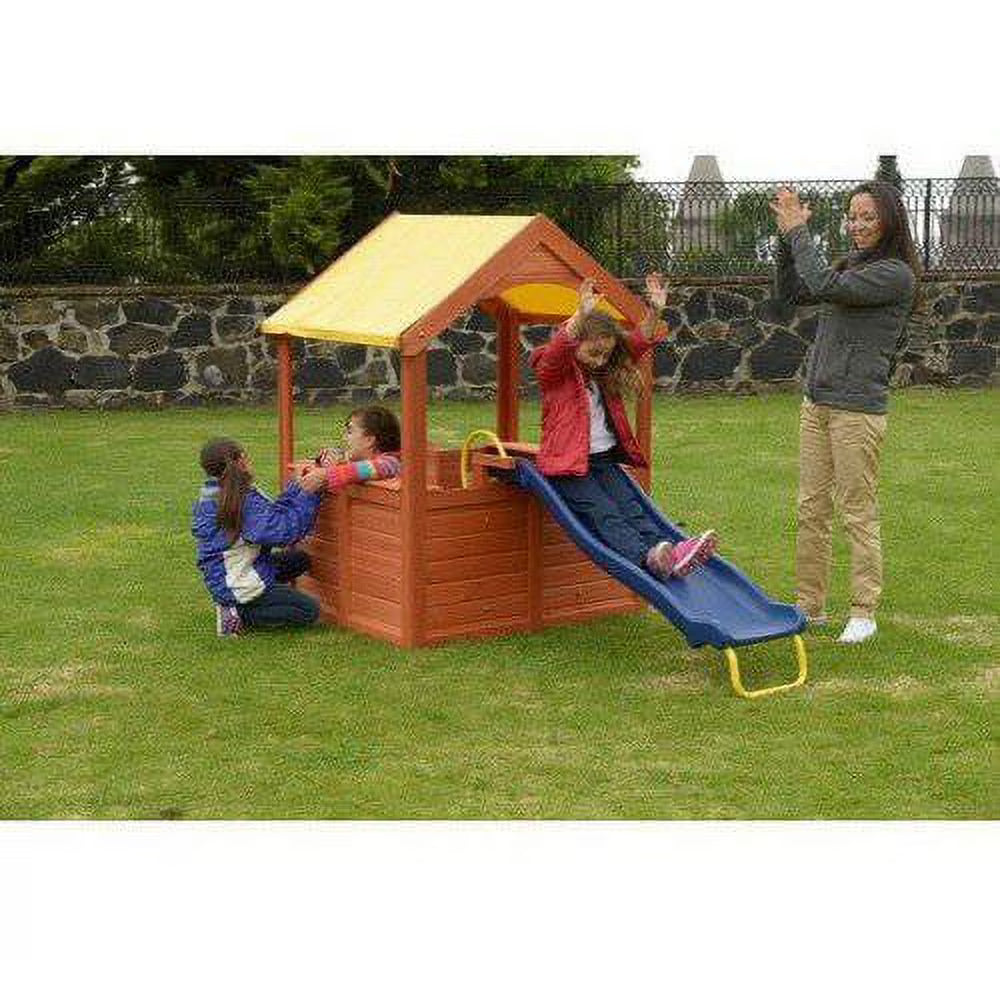 Wood Playhouse with Slide C671380