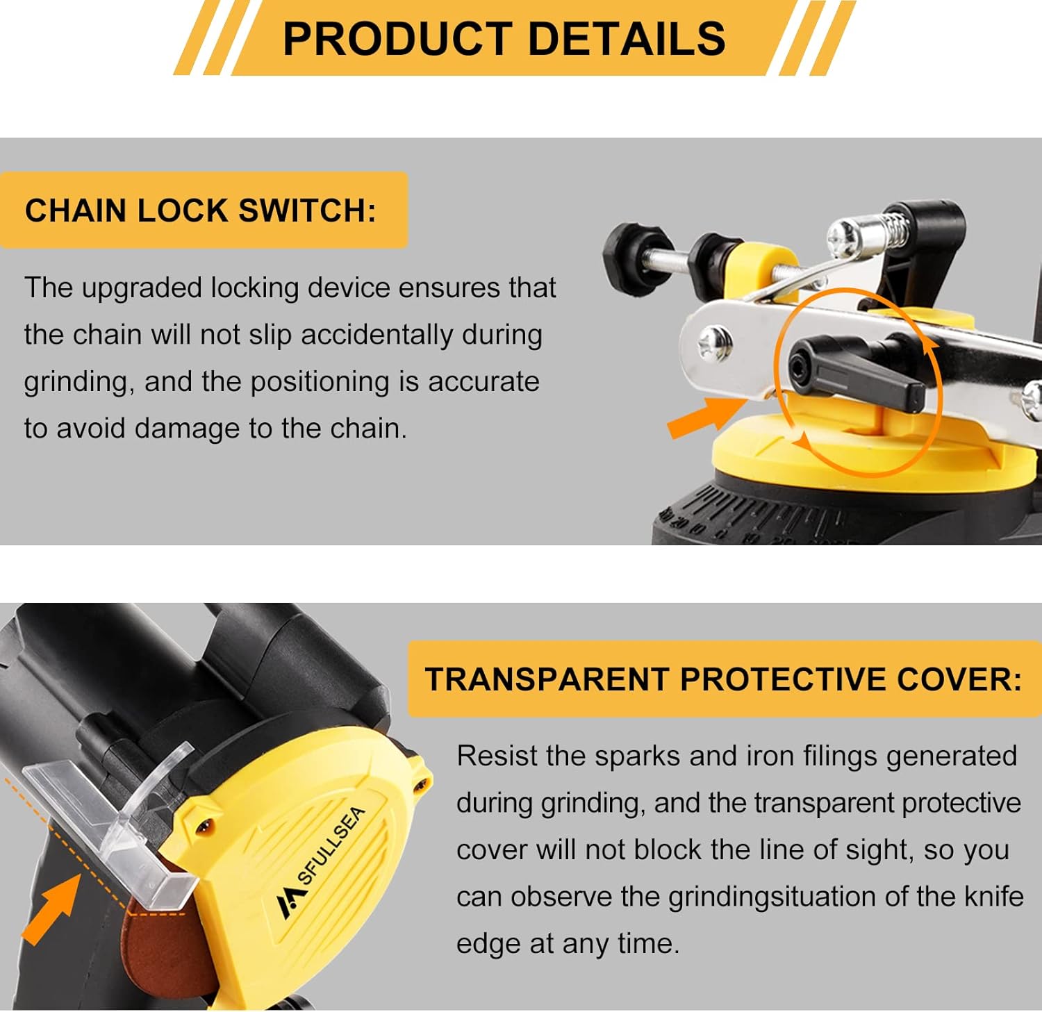 Electric Chainsaw Sharpener Grinder Vise Mount 110V Pack of 2 O34831