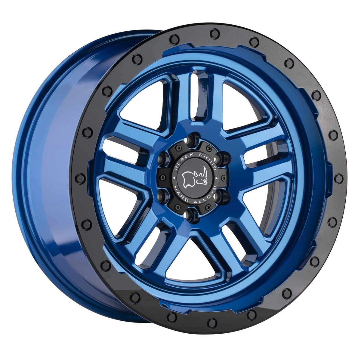Blue Black 17x9.5 6x5.5 Wheel Y5033