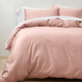 Blush Washed Sateen Duvet & Sham Set J82830