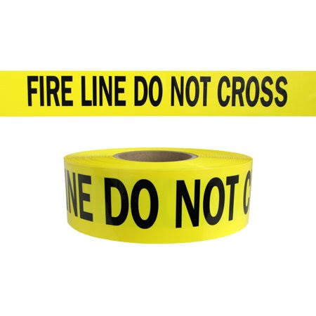 Yellow Barricade Caution Tape 3 inch x 1000 Feet Bulk Case 8 Rolls L2808