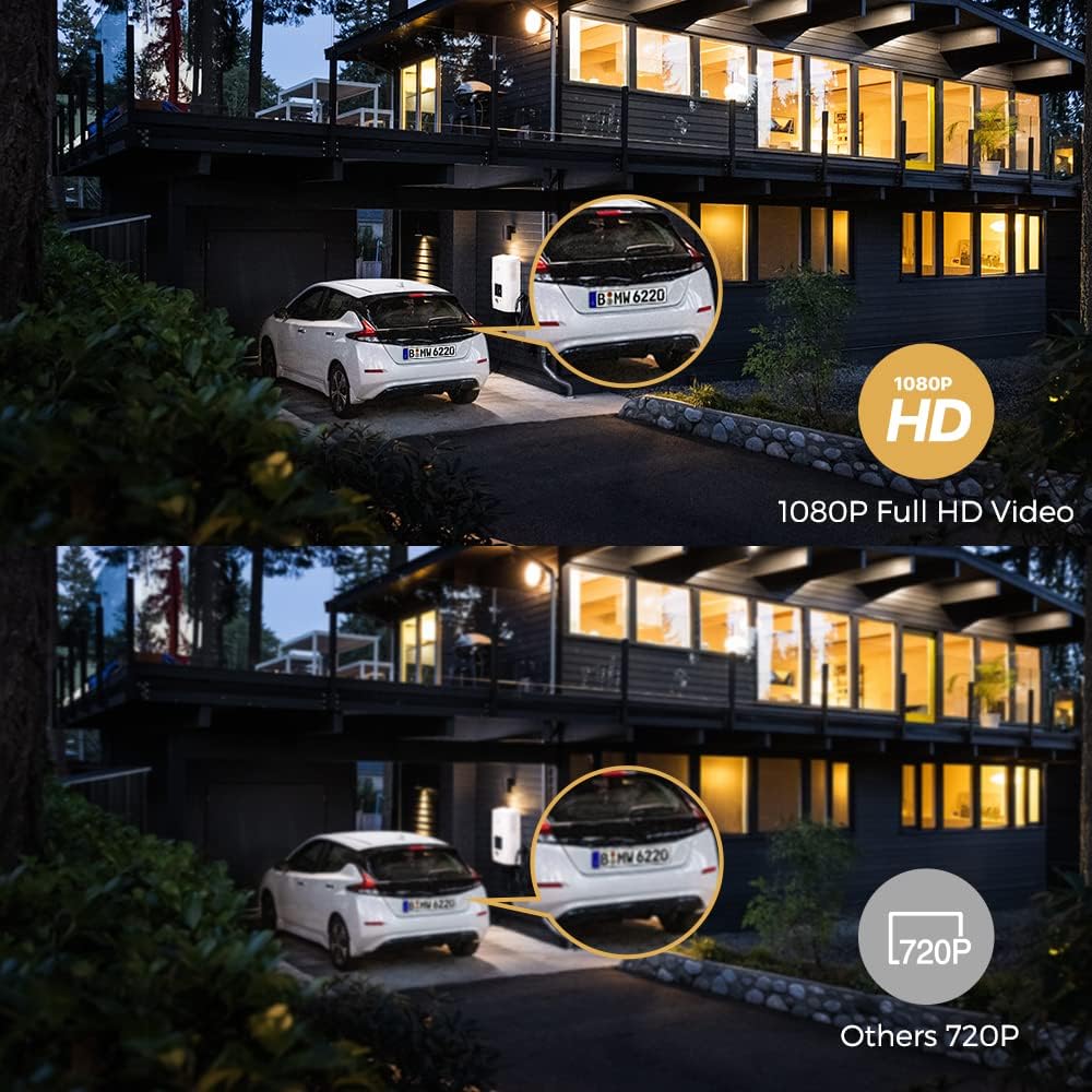 Wireless Security Camera with 1080P HD Night Vision and 2-Way Audio A267207