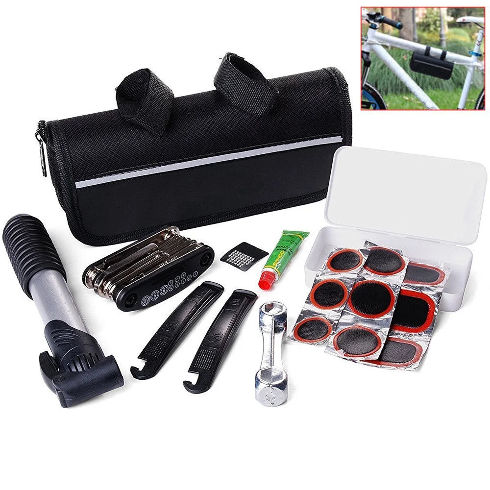 16in1 Multi-function Bike Repair Tool Set With Pump Q833625