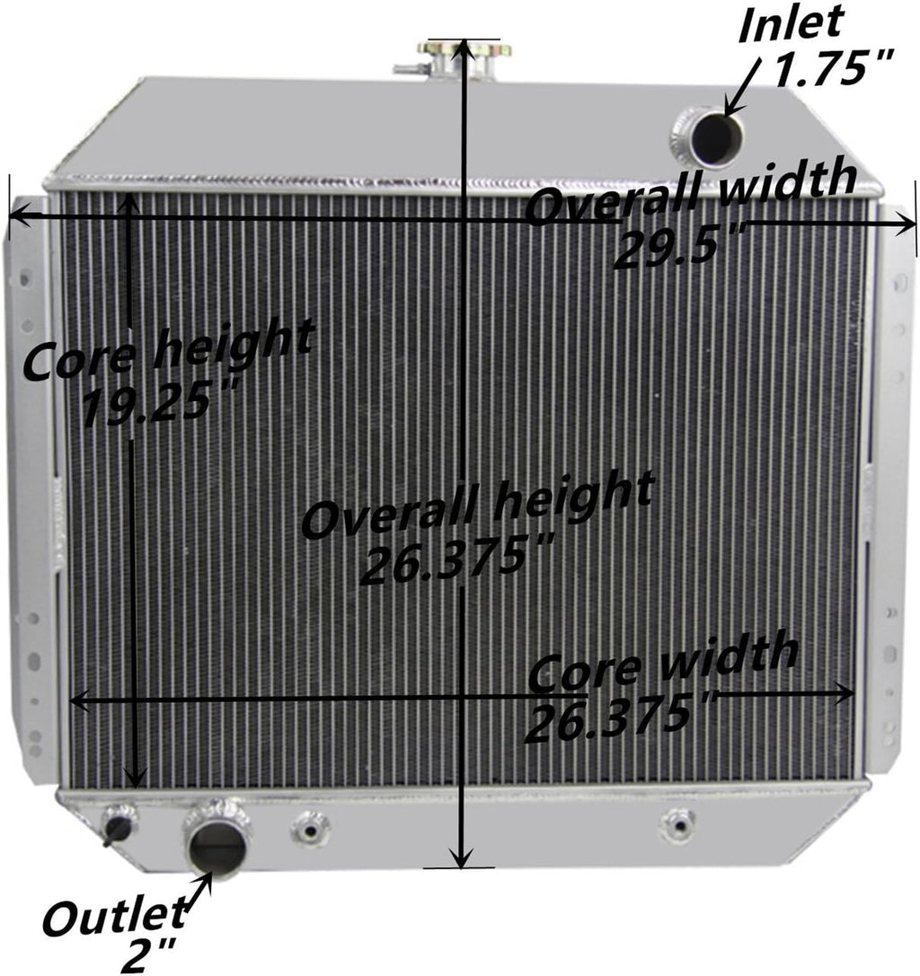 3 Row Aluminum Radiator K524